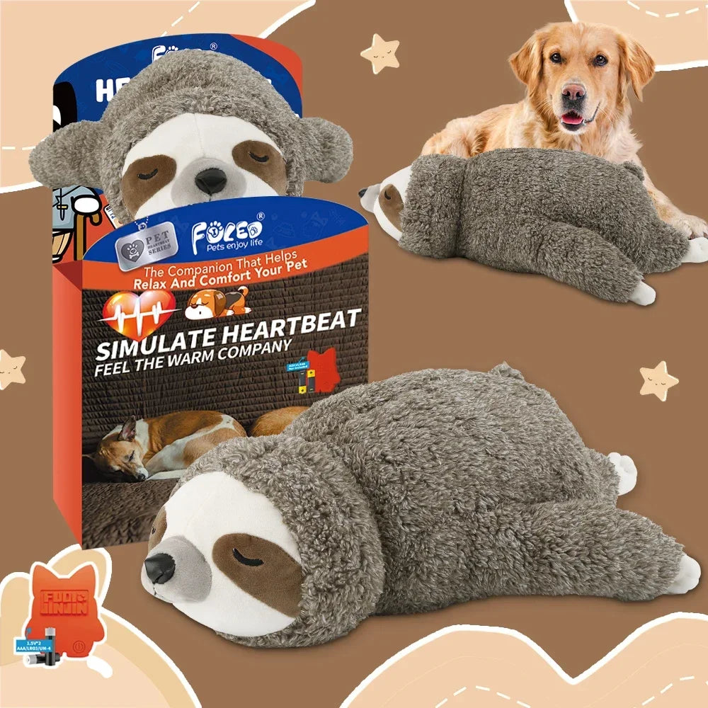 Forest Sloth Heartbeat Soothing Puppy Toy
