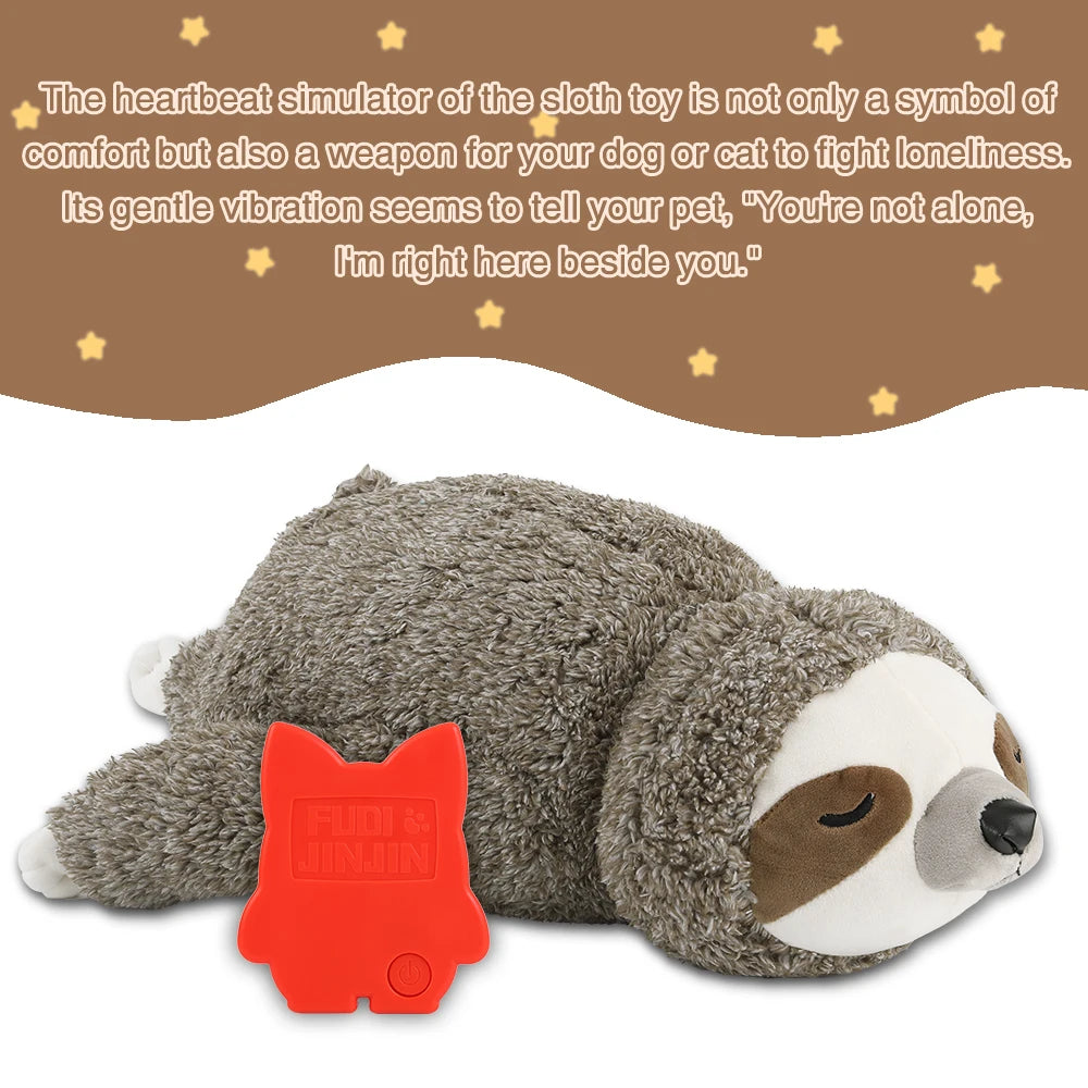 Forest Sloth Heartbeat Soothing Puppy Toy