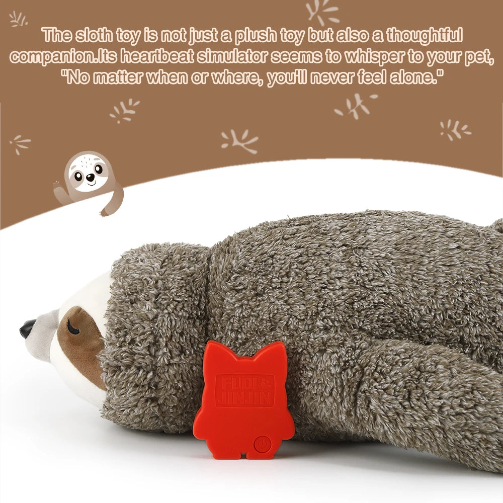 Forest Sloth Heartbeat Soothing Puppy Toy