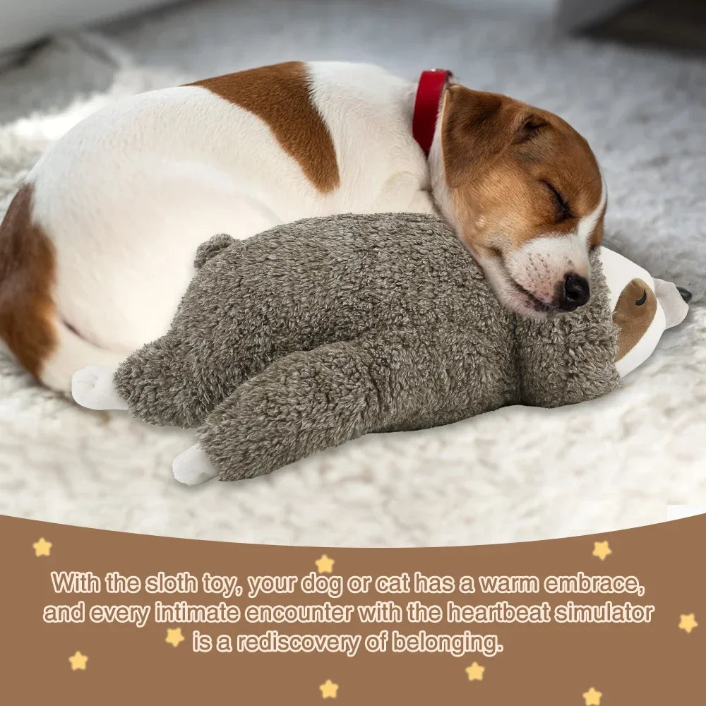 Forest Sloth Heartbeat Soothing Puppy Toy