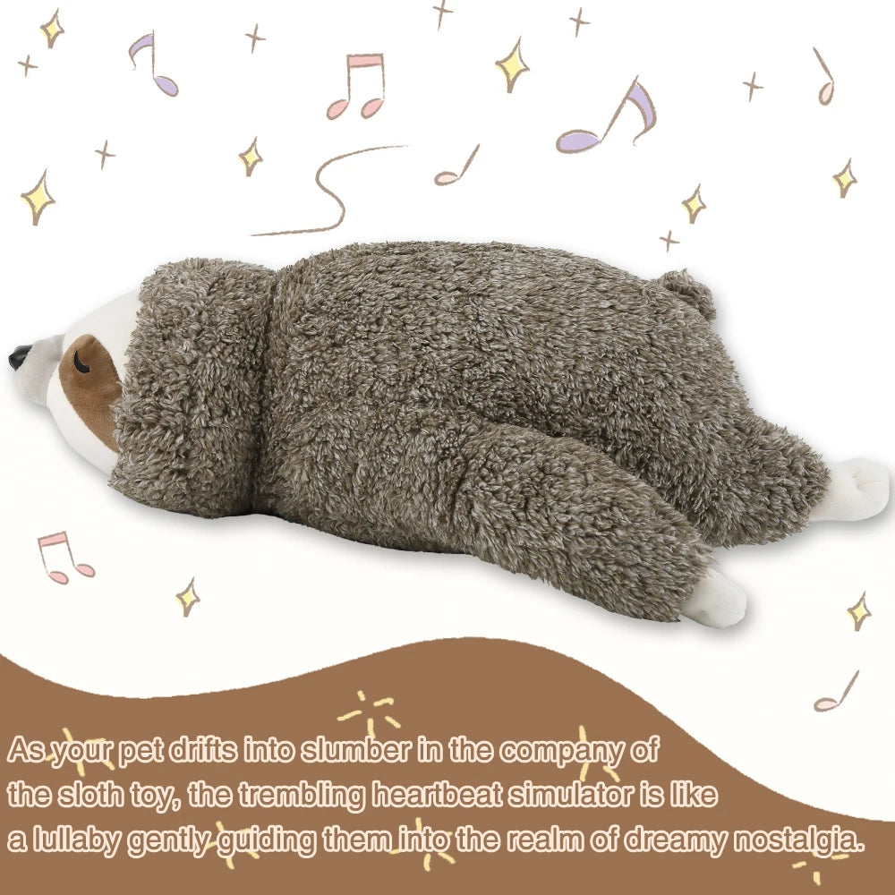 Forest Sloth Heartbeat Soothing Puppy Toy